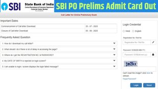 SBI PO Prelims Exam, Admit Card out, Download Admit card,