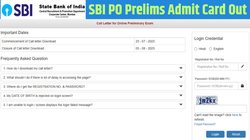 SBI PO Admit Card Out: एसबीआई पीओ प्रीलिम्स एडमिट कार्ड जारी, यहां देखें डाउनलोड करने का तरीका