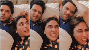 Shivam Dube, Anjum Khan, wedding anniversary, viral video