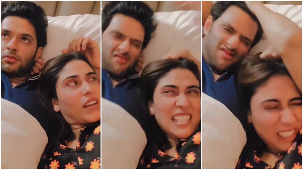 Shivam Dube, Anjum Khan, wedding anniversary, viral video