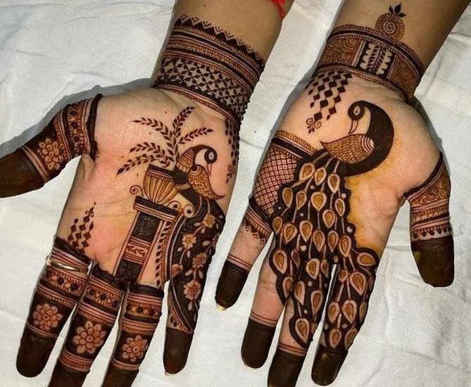 Teej Mehndi designs