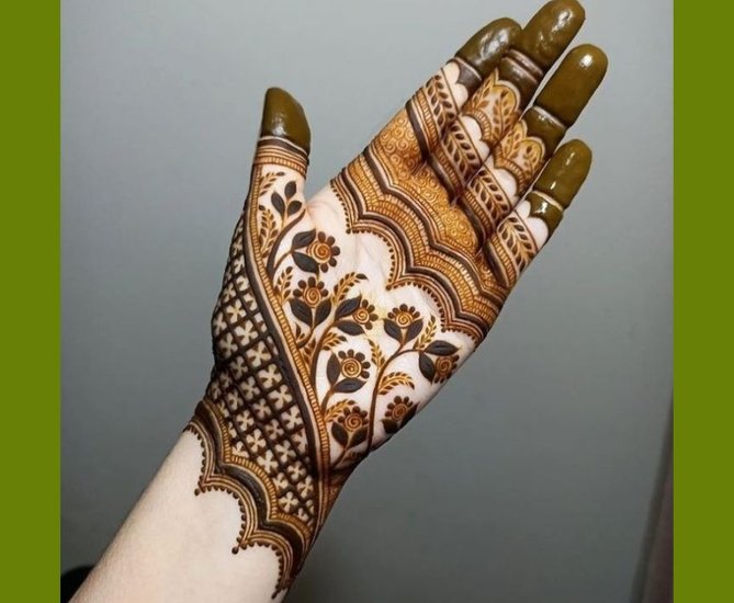 Teej hand decoration
