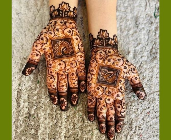 Traditional Mehndi art