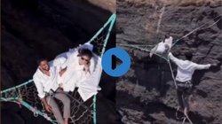 धरती से हजारों फीट ऊपर प्री-वेडिंग शूट करा रहा था कपल, तभी फिसला दूल्हे का पैर और…, Viral Video देख कांप जाएगी रूह