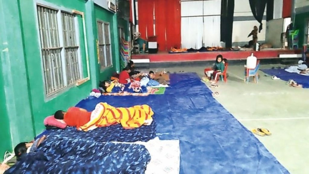 म्यांमार से मिजोरम में आए शरणार्थी (Source- Express)