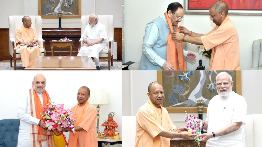 Yogi Adityanath in Delhi | bjp | narendra modi | amit shah | jp nadda