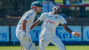 ZIM vs SA 2nd Test, Kundai Matigimu. Zimbabwe vs South Africa