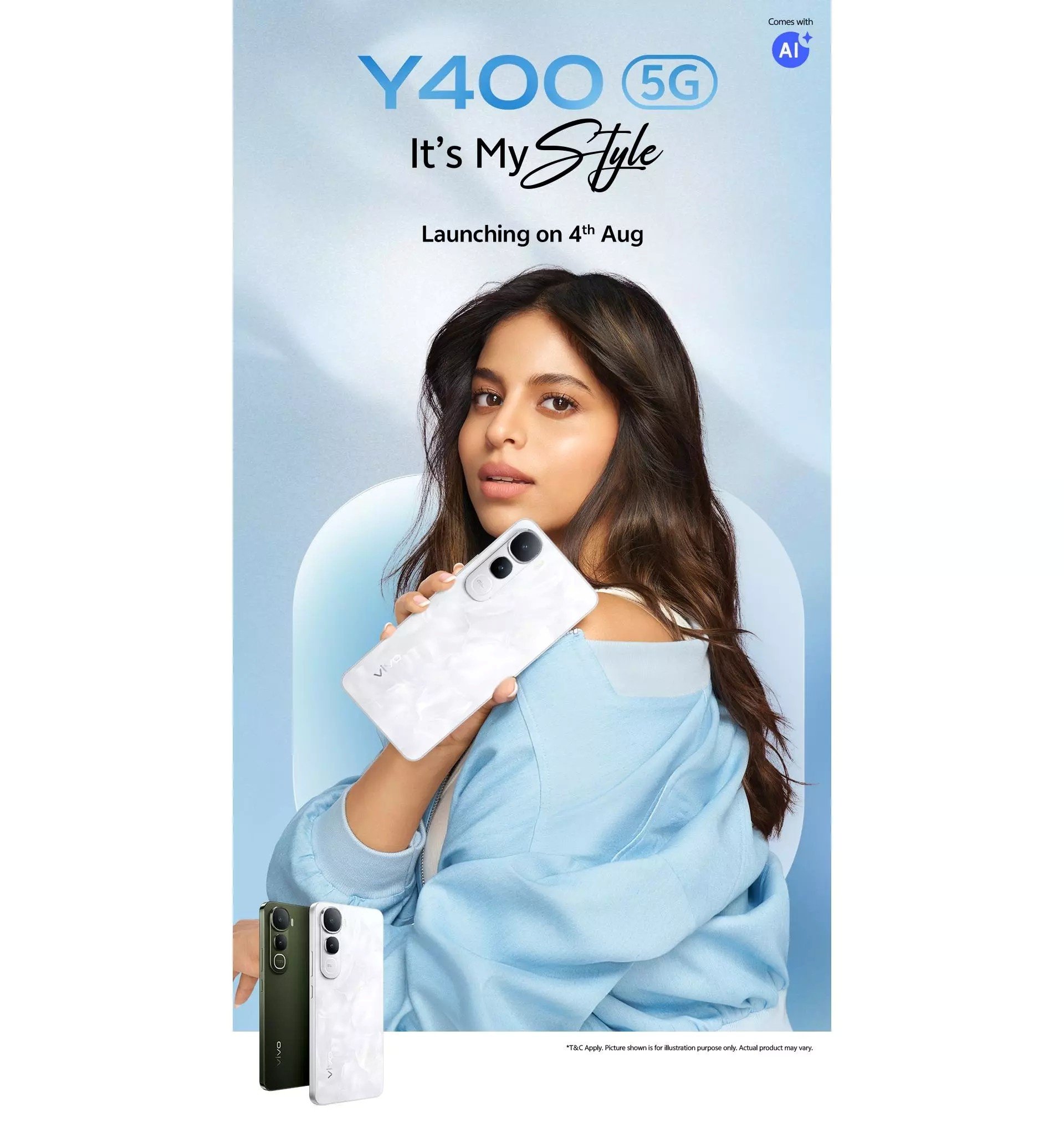 Vivo Y400 5G Suhana Khan