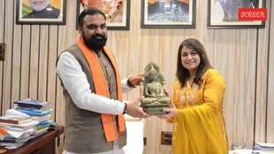 Pakkhi Hegde, Pakkhi Hegde Meets BJP Leader, Pakkhi Hegde meets Bihar Deuty CM Samrat Choudhary