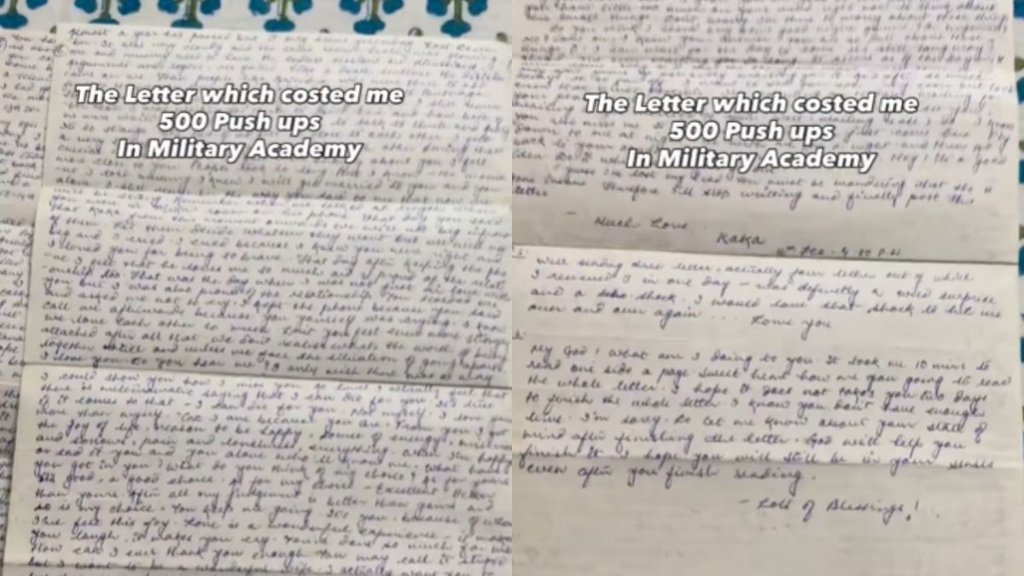Army Officer Viral Love Letter, Viral news, Trending News
