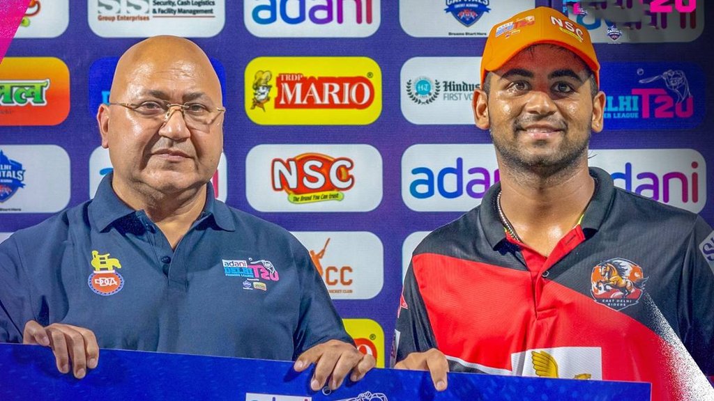 DPL 2025, Delhi Premier League, Purani Dilli 6 vs East Delhi Riders, East Delhi Riders’ Arpit Rana