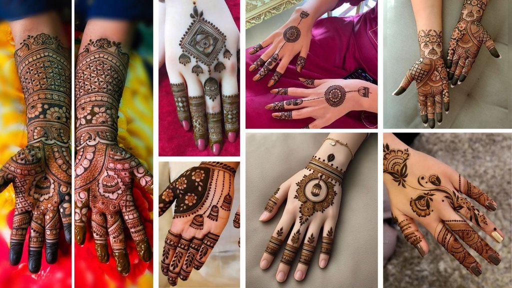 हरतालिका तीज 2025 के लिए झूमर मेहंदी डिजाइन। फोटो: pinterest