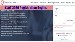 CLAT 2026 Registration: क्लैट यूजी-पीजी के लिए रजिस्ट्रेशन शुरू, 2 महीने चलेगी आवेदन प्रक्रिया; दिसंबर की इस तारीख को होगा पेपर