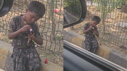 खुद से प्यार करना मत छोड़ो… सड़क किनारे बैठकर नेल पॉलिश लगाती दिखी छोटी बच्ची, Viral Video देख यूजर्स बोले – हालात चाहे जैसे भी हो आप…