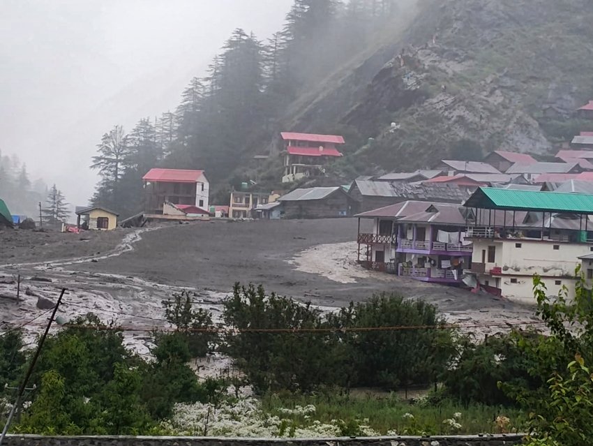 Dharali village flash flood rescue