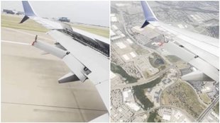 Flight Wing Damage, Delta Airlines, Viral Video, Delta Airlines flight.