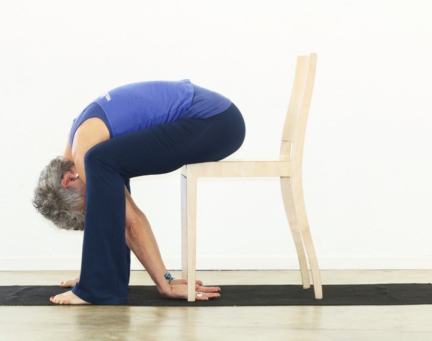 Forward fold with chair