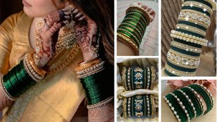 Green Bangles & Kangan Designs | Hartalika Teej Bangle Set DIY | Festive Fashion