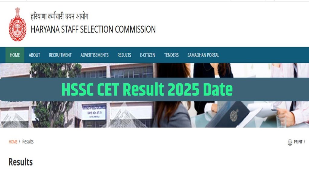 HSSC CET Result 2025, Haryana CET Result 2025,