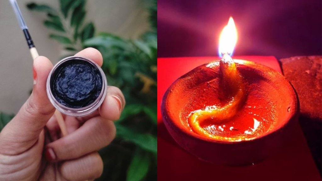 How to make natural kajal, natural kajal