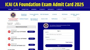 ICAI CA Foundation Admit Card 2025, CA Foundation Admit Card 2025 download, ICAI CA Foundation hall ticket 2025, eservices.icai.org admit card 2025, ICAI admit card 2025 CA Foundation