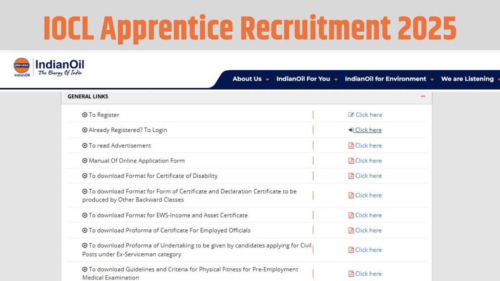 IOCL Apprentice Recruitment 2025, IOCL Apprentice Apply Online, IOCL Apprentice Vacancy 2025, Indian Oil Apprentice Notification, IOCL Apprentice Eligibility Criteria