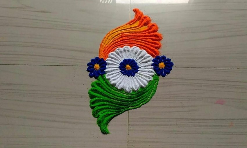 Independence Day rangoli