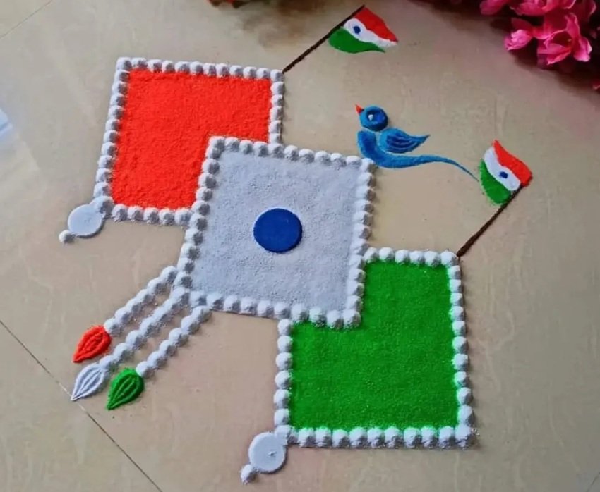 Independence day special rangoli designs