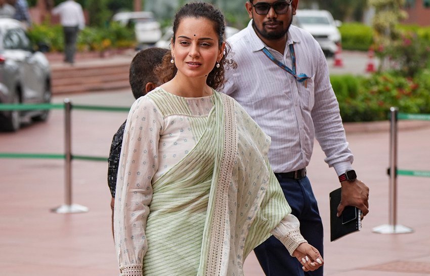 Kangana Ranaut Parliament look