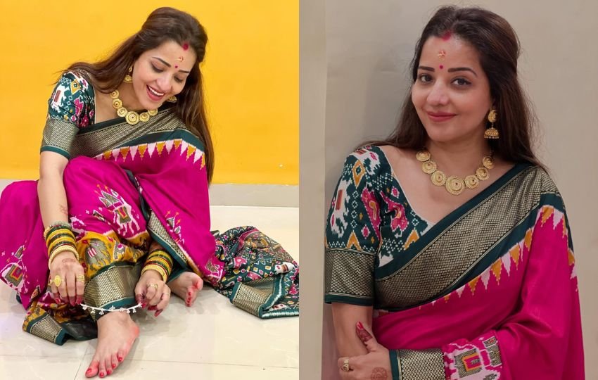 Monalisa Saree Look