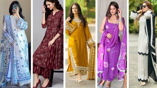 Rakhi 2025 Raksha Bandhan Budget Friendly Outfit Ideas | Cotton Fabric Suit Designs for Girls and Women | lace design on printed suit