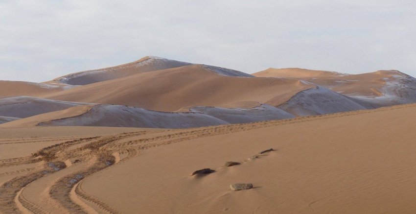 Rare Winter Wonderland in the World Hottest Desert