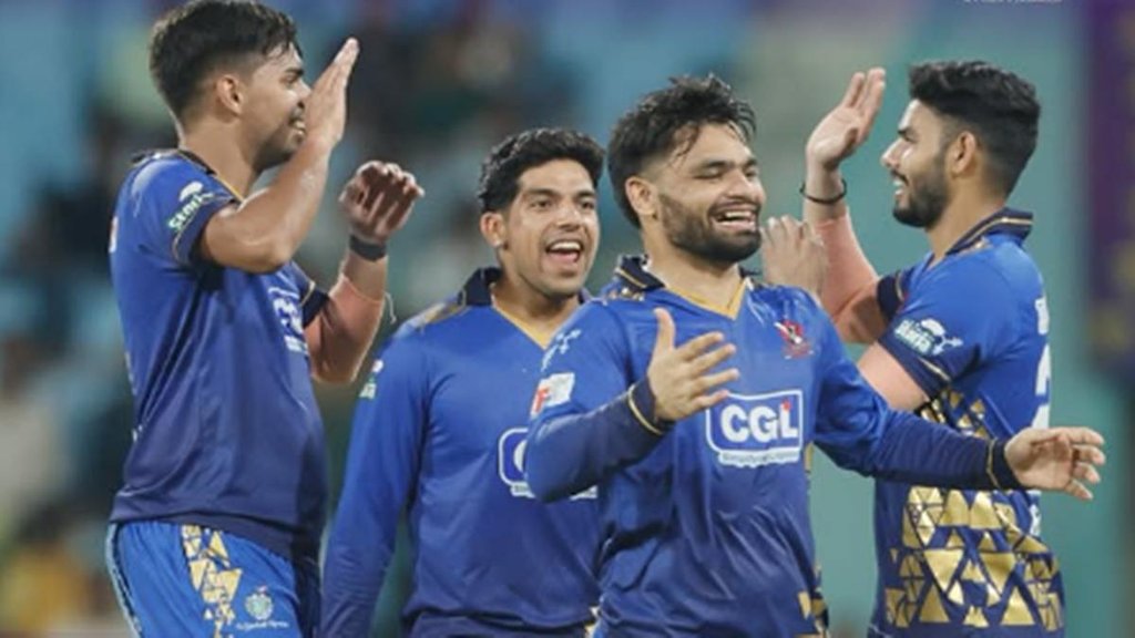 Rinku Singh Bowling, UPPL 2025 Meerut Mavericks beat Kanpur Superstars