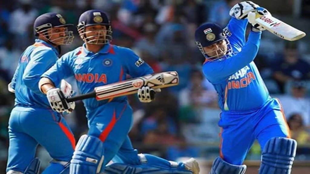 Sachin Tendulkar, Virender Sehwag, Mahendra Singh Dhoni