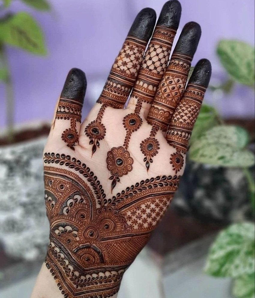 Simple mehndi designs for beginners at home