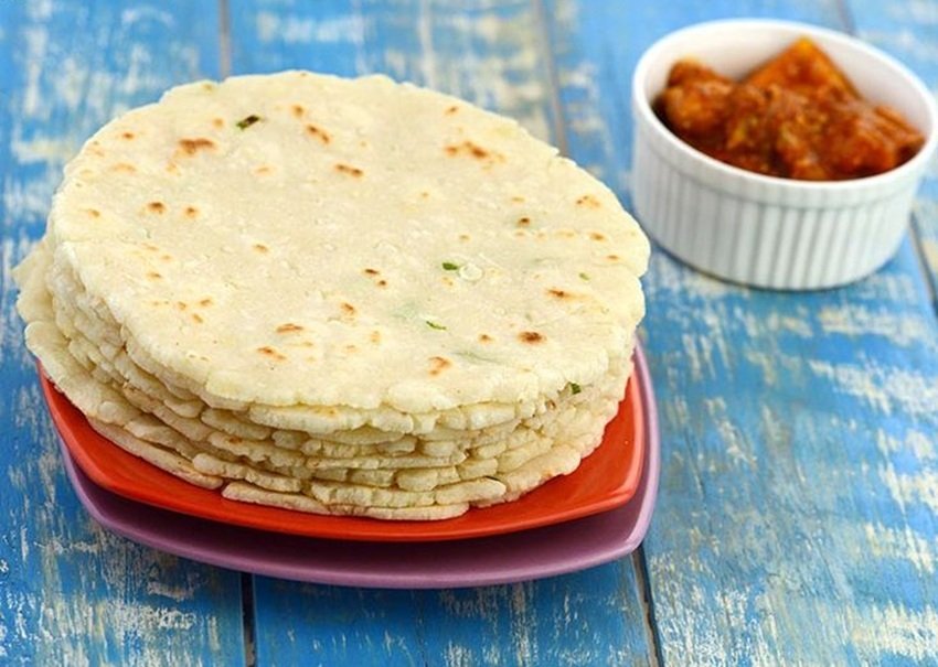 South Indian rice roti
