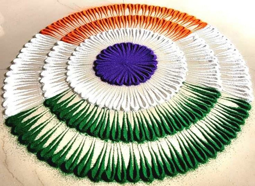 Spread the Spirit of Patriotism with Stunning Rangoli Designs