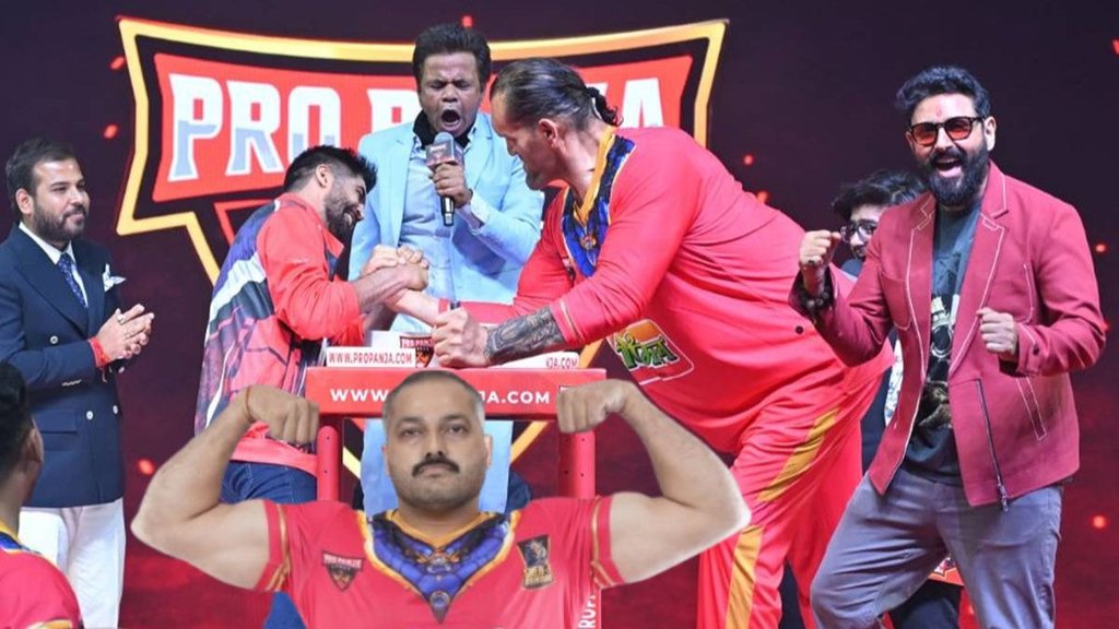 Pro Panja League 2025, Sachin Bhadauria arm wrestling, Ludhiana Lions