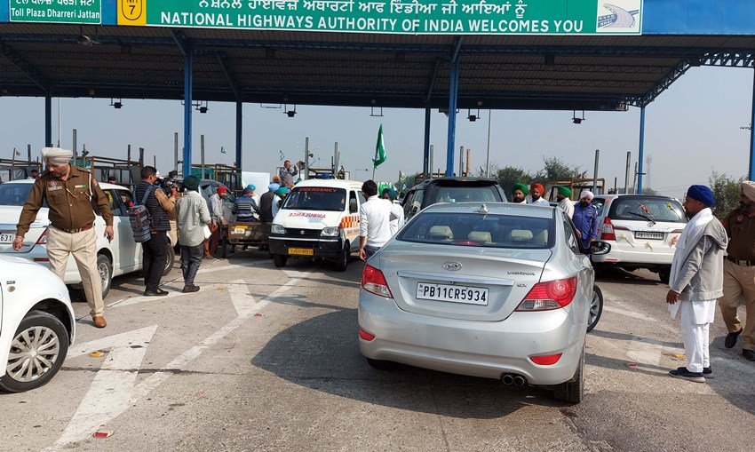 Vehicles exempted from toll payment