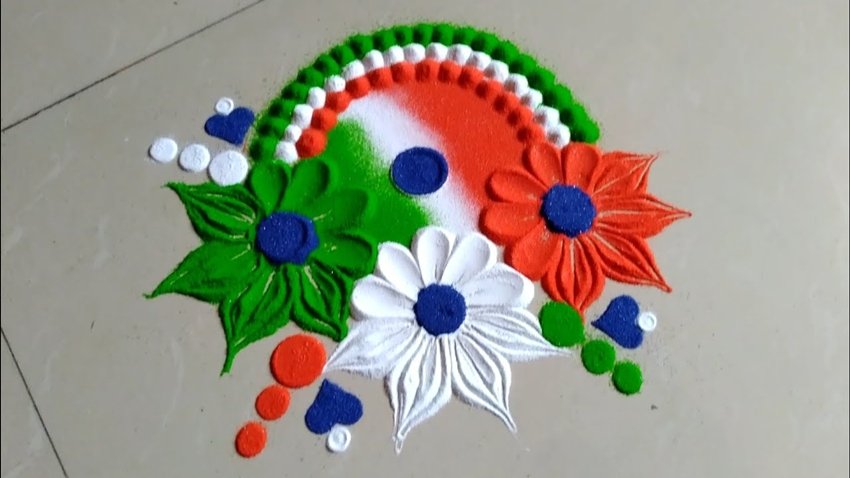 Tricolor Rangolis to Enhance the Festive Vibe of Independence Day