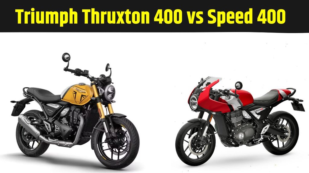 Triumph Thruxton 400 vs Speed 400, Triumph Thruxton 400 vs Speed 400 Compare, Triumph Thruxton 400 vs Speed 400 Big Difference, Triumph Thruxton 400 vs Speed 400 Major Difference