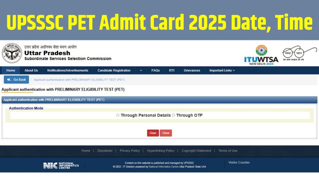 UPSSSC PET, UPSSSC, Upsssc pet 2025, UPSSSC PET Admit Card 2025, upsssc.gov.in, upsssc.gov.in 2025, UPSSSC PET 2025 Exam Date, UPSSSC PET 2025 Admit Card, PET 2025 Admit card, UPSSSC PET Admit Card 2025 Link
