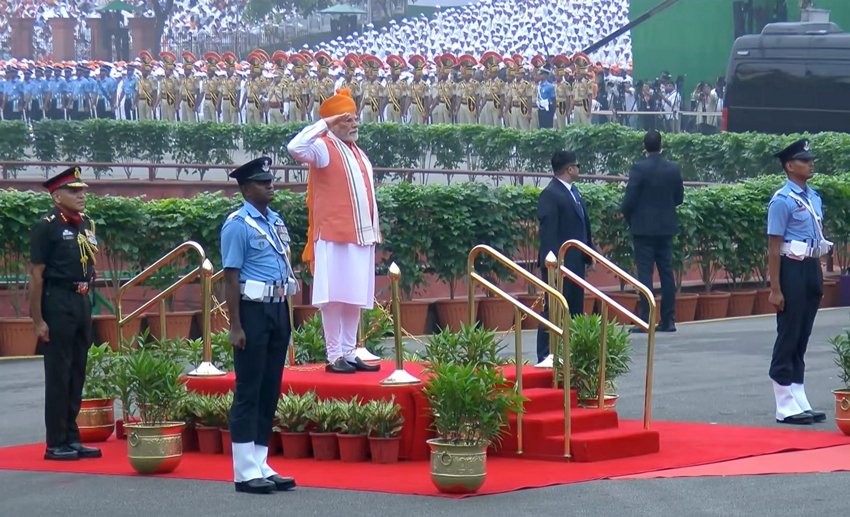 Red Fort tricolor