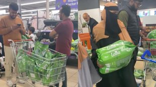 Basmati rice sale in London, London chaotic scene basmati rice sale, basmati rice sale london video