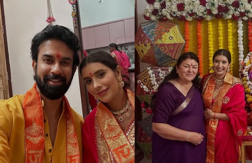 charu and rajeev celebrate ganpati