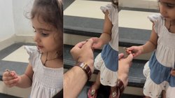 पिता ने छोटी-सी बिटिया के हाथ में पकड़ा दिया छिपकली का बच्चा, फिर बच्ची ने जो किया…, Viral Video देख चौंक गए यूजर्स