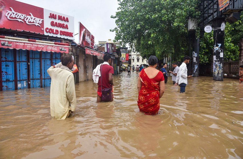 Ganga river flood impact