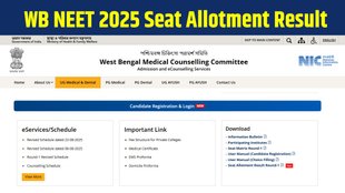 WB NEET 2025 Seat Allotment Result, WB NEET Round 1 Result 2025, WB NEET 2025 Counselling Result, WB NEET Seat Allotment 2025, WB NEET 2025 Round 1 Seat Allocation, WB NEET 2025 Seat Allotment Result Direct Link