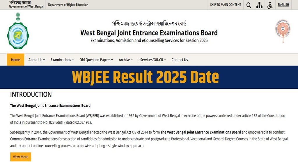 West Bengal JEE, WBJEE Result Date,