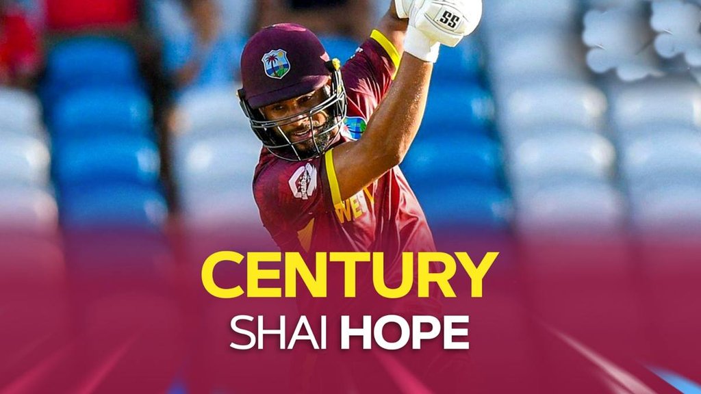 WI vs PAK 3rd ODI, Shai Hope Hundred,West Indies Most Century Record